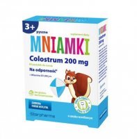 MNIAMKI Colostrum 200 mg o smaku waniliowym 40 pastylek