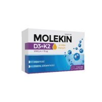 Molekin D3+K2 w oleju lnianym, 75kaps.