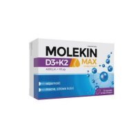 Molekin Max D3+K2 w oleju lnianym, 75kaps.