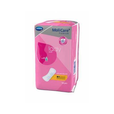 MoliCare Premium Lady Pad 1,5 kropli Wkłady anatomiczne chłonne, 14 szt.