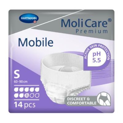 MoliCare Premium Mobile Majtki chłonne 8K rozmiar S, 14szt.