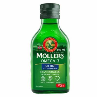 Moller's Tran Norweski naturalny aromat, 150 ml