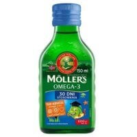 Moller's Tran Norweski o aromacie owocowym, 150 ml