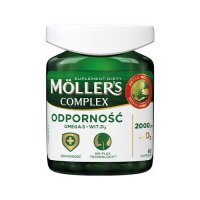 Mollers Complex Odporność Omega-3 + D3, 60 kaps.