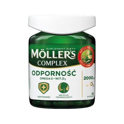 Mollers Complex Odporność Omega-3 + D3, 60 kaps.