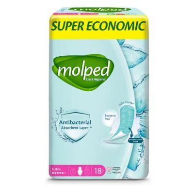 MOLPED Antybakteryjne podpaski EXTRA HYGIENE long, 18szt.