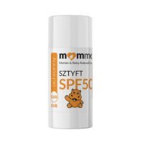 MOMME Biały sztyft przeciwsłoneczny SPF 50, 10 g