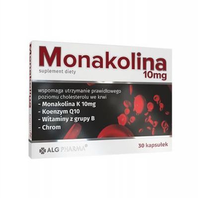 MONAKOLINA 10 mg 30 kapsułek ALG PHARMA