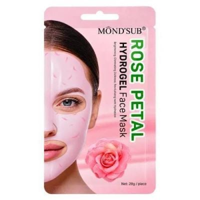 Mond'Sub Hydrożelowa maseczka do twarzy z płatkami róży, 28 g