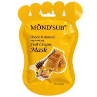 Mond'Sub Maska do stóp w formie skarpetek z miodem i migdałami, 1 para