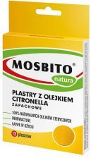 MOSBITO NATURA plastry odstraszające komary 12 sztuk