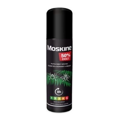 MOSKINE MAX VACO Płyn przeciwko komarom, kleszczom i meszkom, DEET 50% 80 ml