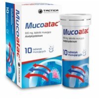 Mucoatac ACC 600mg, na kaszel, 10 tabletek musujących KRÓTKA DATA 31.03.2026