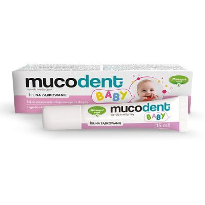 Mucodent Baby Żel na ząbkowanie smak malinowy, 15 ml
