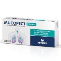 Mucopect Control Lek mukolityczny ułatwijący odksztuszanie, 30 kaps. KRÓTKA DATA 31.05.2026