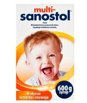 Multi-Sanostol Syrop wielowitaminowy dla dzieci, 600 g KRÓTKA DATA 31.10.2026