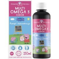 DOMOWA APTECZKA Tran Multiomega 3 Junior owoce tropikalne, 250ml