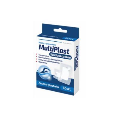 Multiplast Wodoszczelne plastry z opatrunkiem, 12 szt.