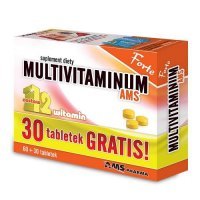MULTIVITAMINUM AMS FORTE 90 tabletek (60+ 30)