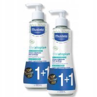 Mustela Stelatopia+ Krem do ciała uzupełniający lipidy dla dzieci, 2x 300 ml