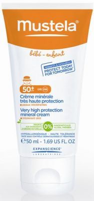 MUSTELA SUN PROTECTION krem mineralny SPF 50+ 50 ml