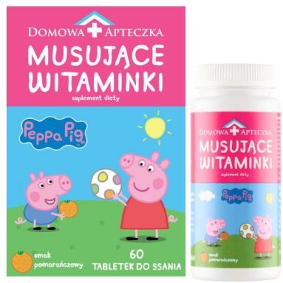 DOMOWA APTECZKA Musujące Witaminki świnka peppa, 60tabl.