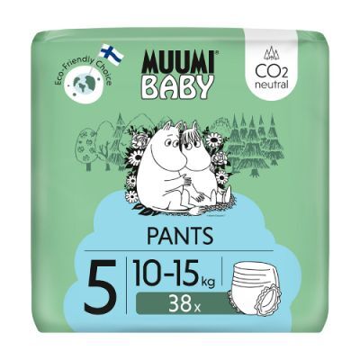 Muumi Baby Pants Pieluchomajtki 5 (10-15 kg), 38 szt.