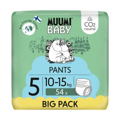 Muumi Baby Pants Pieluchomajtki 5 (10-15 kg), 54 szt.