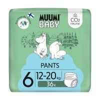 Muumi Baby Pants Pieluchomajtki 6 (12-20 kg), 36 szt.