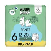 Muumi Baby Pants Pieluchomajtki 6 (12-20 kg), 52 szt.
