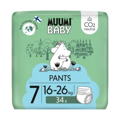 Muumi Baby Pants Pieluchomajtki 7 (16-26 kg), 34 szt.