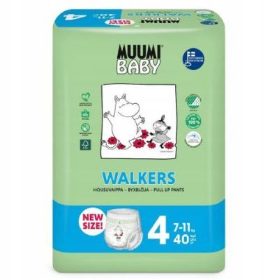 MUUMI Baby Pieluchomajtki Pants rozmiar 4 (7-11kg), 40 sztuk