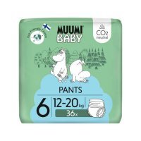 MUUMI Baby Pieluchomajtki Walkers rozmiar 6 (12-20 kg), 36 sztuk