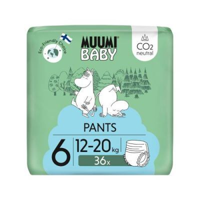 MUUMI Baby Pieluchomajtki Walkers rozmiar 6 (12-20 kg), 36 sztuk