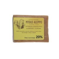 MYDŁO ALEPPO Oryginalne syryjskie mydło z Aleppo oliwkowo - laurowe 20% 170 g