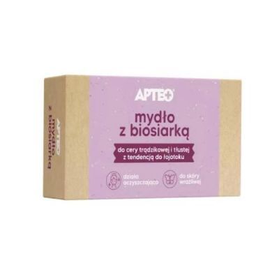 Mydło z biosiarką APTEO, 100g KRÓTKA DATA  30.09.2026