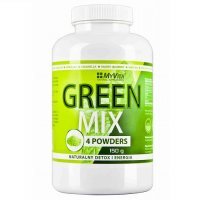 MYVITA Green Mix Chlorella, spirulina, młody jęczmień, matcha 150 g