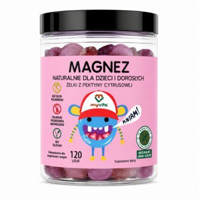 MyVita Magnez Naturalne żelki dla dzieci i dorosłych, 120 szt.