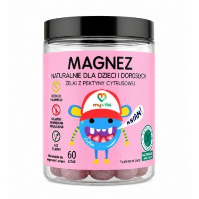 MyVita Magnez Naturalne żelki dla dzieci i dorosłych, 60 szt.
