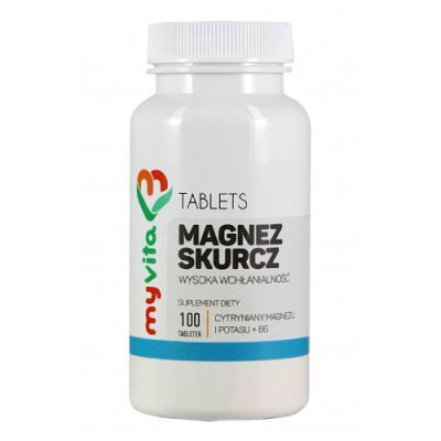 MyVita Magnez skurcz Magnez Potas witamina B6, 100 tabl.