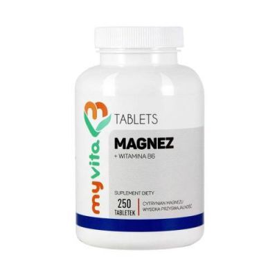 MyVita Magnez + Witamina B6, 250 tabl.