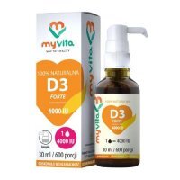 MYVITA Naturalna witamina D3 Forte 4000IU Krople, 30ml