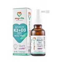 MYVITA Naturalna witamina K2 MK7 100mcg + D3 4000IU Forte krople 30 ml