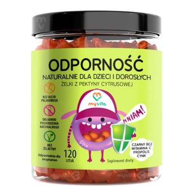 MyVita Odporność Naturalne żelki dla dzieci i dorosłych, 120 szt.