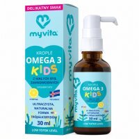 MyVita Omega-3 Kids Krople dla dzieci, 30 ml