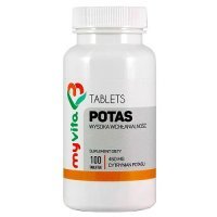 MYVITA POTAS cytrynian potasu 100 tabletek
