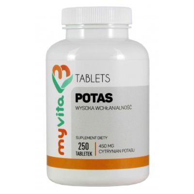 MyVita Potas 450 mg, 250 tabl.