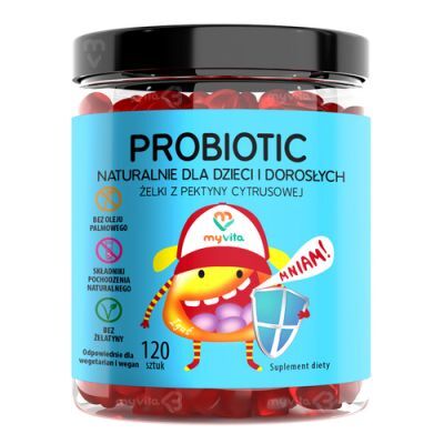 MyVita Probiotic Naturalne żelki dla dzieci i dorosłych, 120 szt.