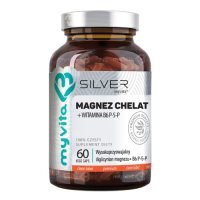 MyVita Silver Magnez chelat + witamina B6 P-5-P, 60 kaps.