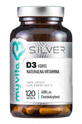 MYVITA SILVER Naturalna witamina D3 MAX 4000 IU 120 kapsułek
